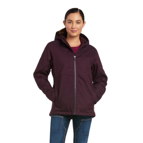 Ariat Women's Rebar Duracanvas Insulated Jacket-Plum Perfect